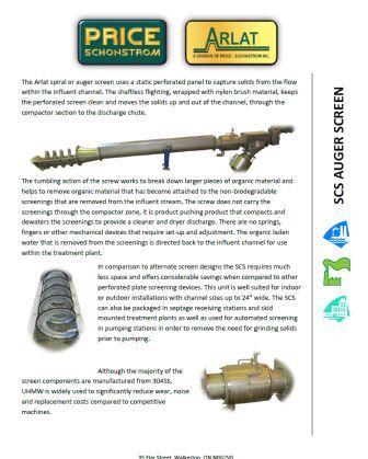 Spiral Channel auger screen brochure download